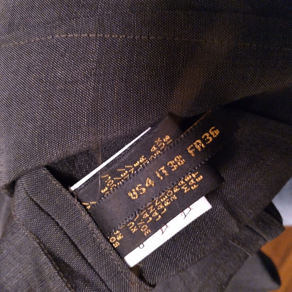 DONNA KARAN Tailored Gray Wool Blend Sheath Dress w/V-Neckline in Back, … - Picture 3 of 7